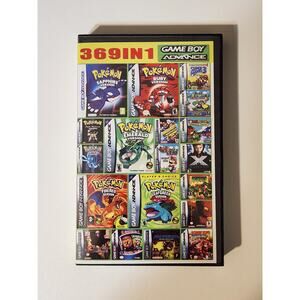 Nintendo Gameboy Advance GBA 369 In 1 Video Game Multi Cartridge & Game Case NEW